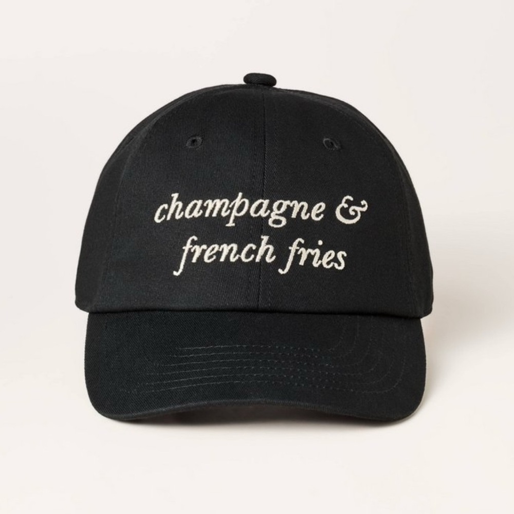 Champagne & French fries baseball hat